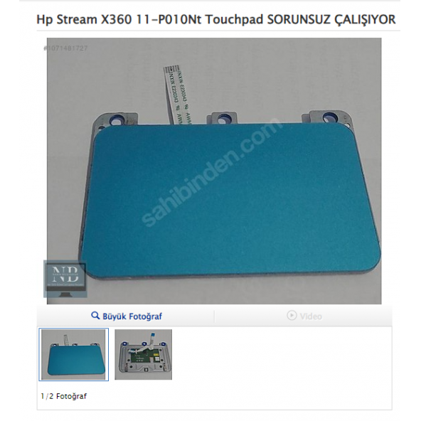 Hp Stream X360 11-P010Nt Touchpad SORUNSUZ ÇALIŞIYOR