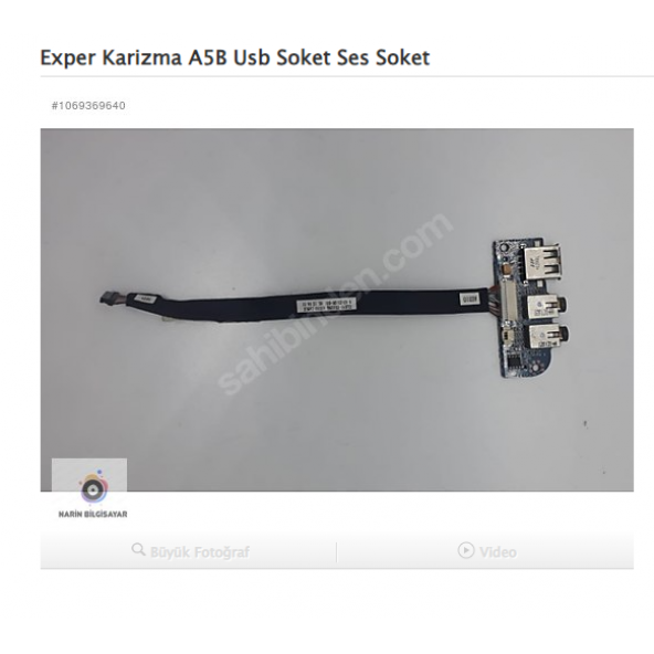 Exper Karizma A5B Usb Soket Ses Soket
