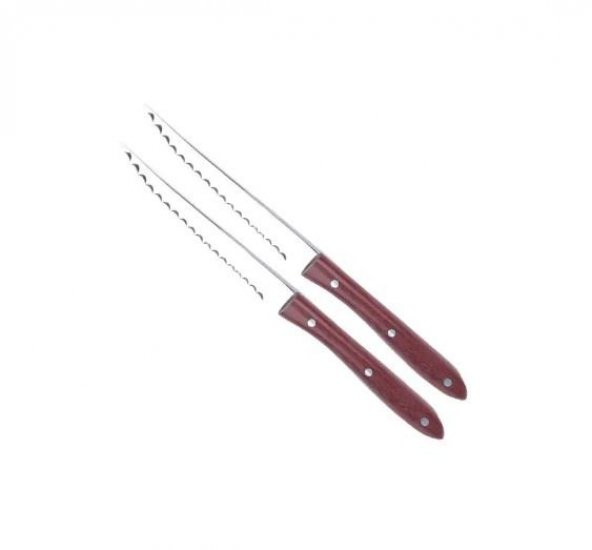 Aryıldız 2Li Steak Bıçağı Testere Ağızlı / Ahşap Sap