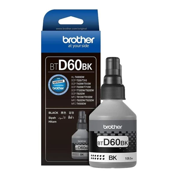 Brother BTD60BK Mürekkep Orj. 108ml Black - 2