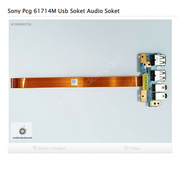 Sony Pcg 61714M Usb Soket Audio Soket