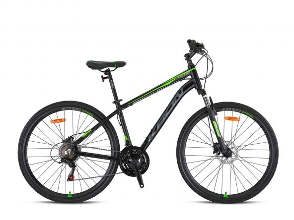 TX 75 - 28" Trekking - 19' - 21 Vites - H.DISC - Mat Siyah-Füme/Yeşil/Gri