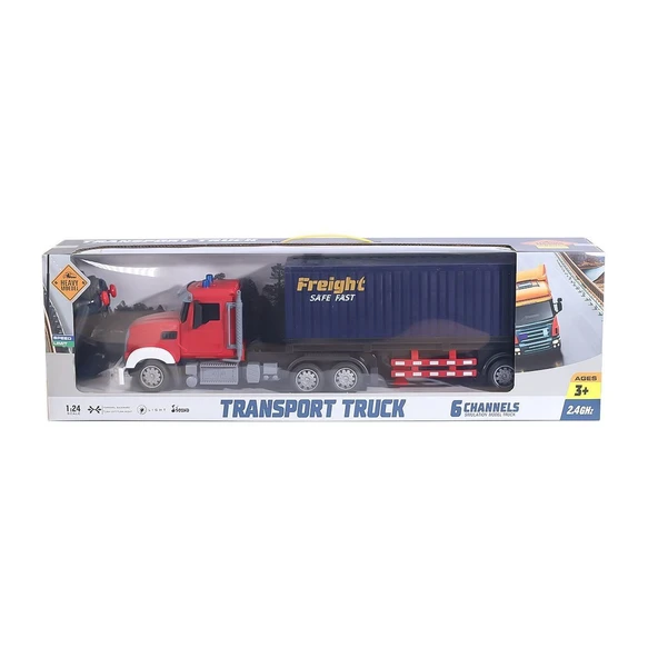 HT185  Kumandalı Şarjlı  Işıklı Transporter Tır 1:24