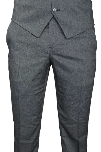 Cengiz İnler Armürlü Yelekli Erkek Takım Elbise - 2