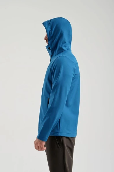Exuma 2311100 Erkek Petrol Mavisi Yağmur Rüzgar Geçirmez Softshell Özellikli Mont - 8