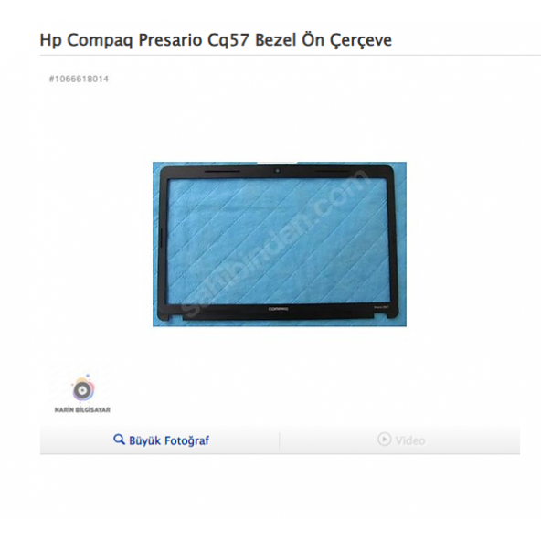 Hp Compaq Presario Cq57 Bezel Ön Çerçeve