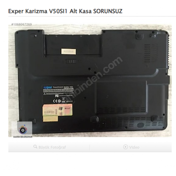 Exper Karizma V50SI1 Alt Kasa SORUNSUZ