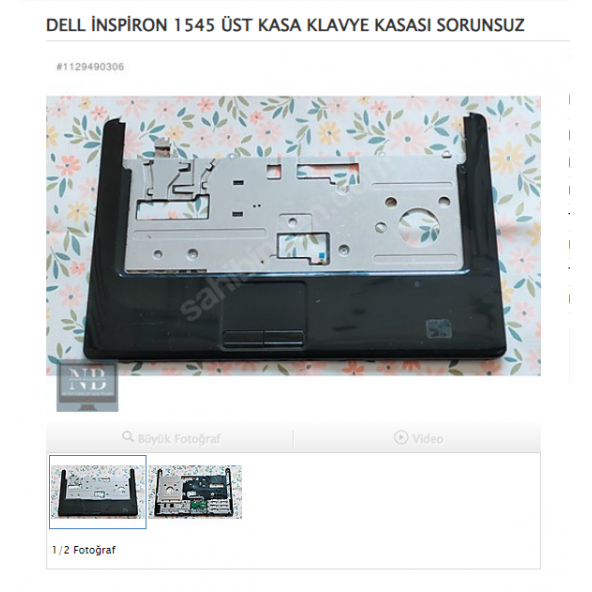 DELL İNSPİRON 1545 ÜST KASA KLAVYE KASASI SORUNSUZ