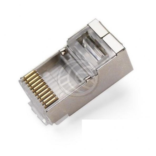 PTTAVM: RJ50 (10 Pin RJ45) Topraklı Konnektör - 10 Adet