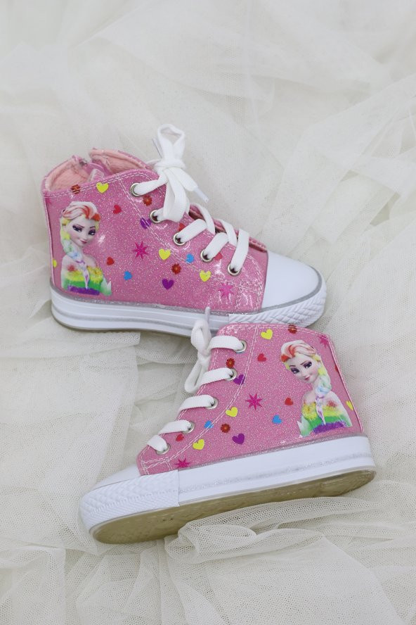 GA&LA ışıklı elsa baskılı converse ayakkabı - 3