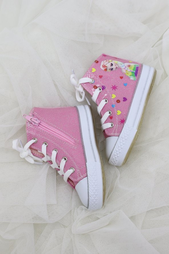 GA&LA ışıklı elsa baskılı converse ayakkabı - 5