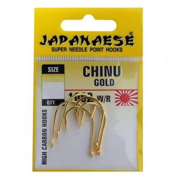 Japanese Chinu Gold 1002 W/R Çupra Mercan Sazan Olta İğnesi