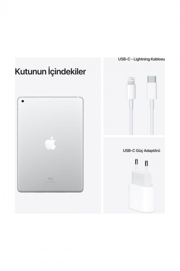 Apple iPad 9. Nesil 64 GB 10.2 Wi-Fi Gümüş Tablet (Apple Türkiye Garantili) - 3