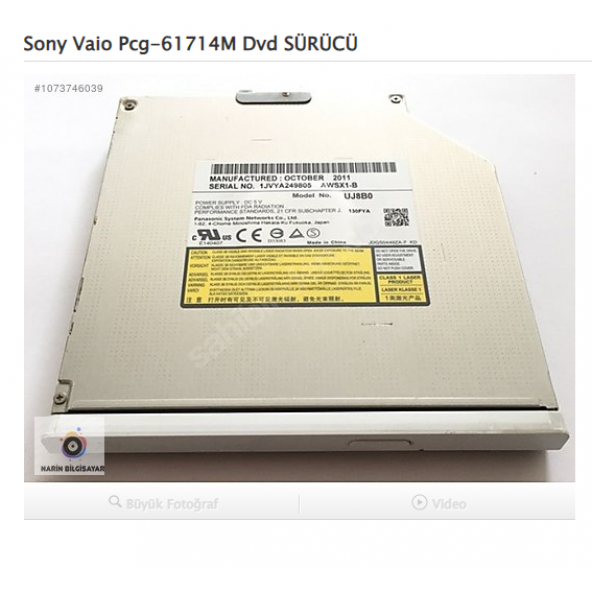 Sony Vaio Pcg-61714M Dvd SÜRÜCÜ
