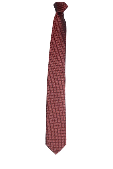 Cengiz İnler Kendinden Desenli Mendilli Mikrofiber Erkek Kravat - Resim 4