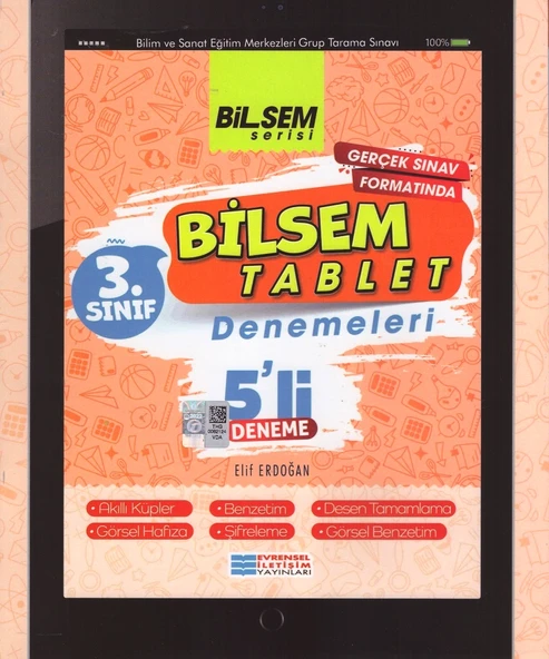 EVRENSEL 3.SINIF BİLSEM TABLET 5 Lİ DENEME - Resim 2