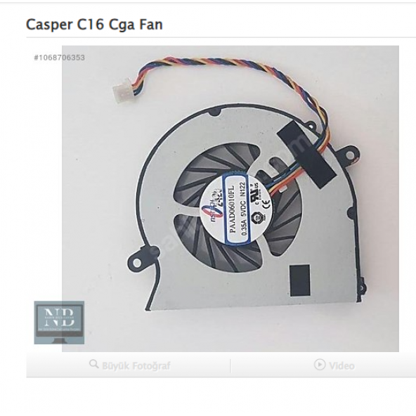 Casper C16 Cga Fan