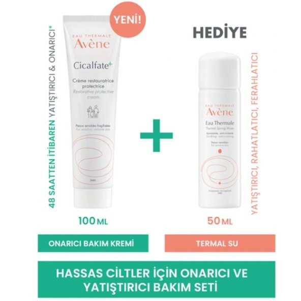 Avene Cicalfate Protective Bakım Kremi 100ml & Termal Su 50ml - 2