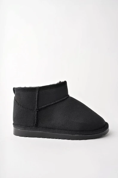 Muggo SNOW Garantili Unisex Çocuk Kalın Taban İçi Tüylü Günlük Mini Yarım Bot - 8