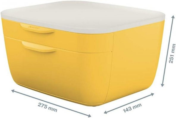 Leitz Cosy Çekmeceli Evrak Rafı - Sarı - 2