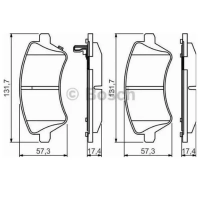 Bosch Fren Balatası 0986 495 243 ürün görseli