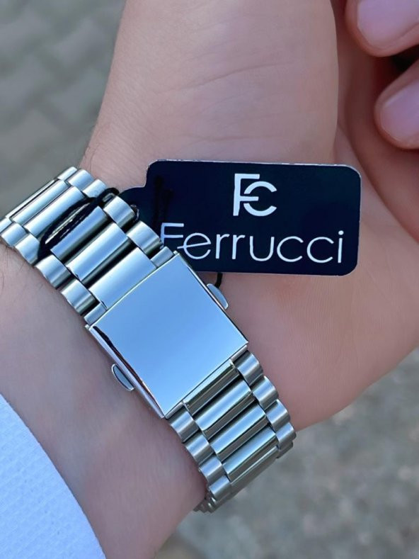 FRC.1.511 Ferrucci Yeni Sezon Tsuyosa Model 30 mt Suya Dayanıklı Çelik Kordon Erkek Kol Saati - 5
