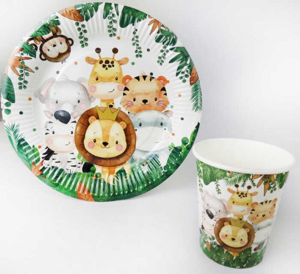 BARDAK KARTON SAFARİ PASTEL RENK 8OZ 8 ADET - Resim 2