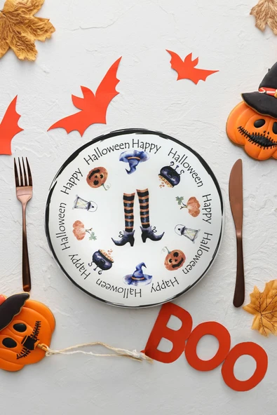 Keramika Keraart Halloween Happy Servis Tabağı 26 Cm 19950