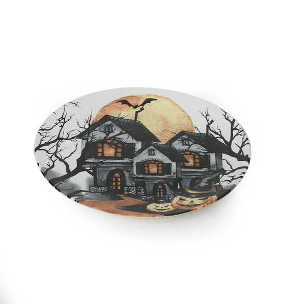 Keramika Keraart Halloween Blue Castle Servis Tabağı 26 Cm 19952 - 3