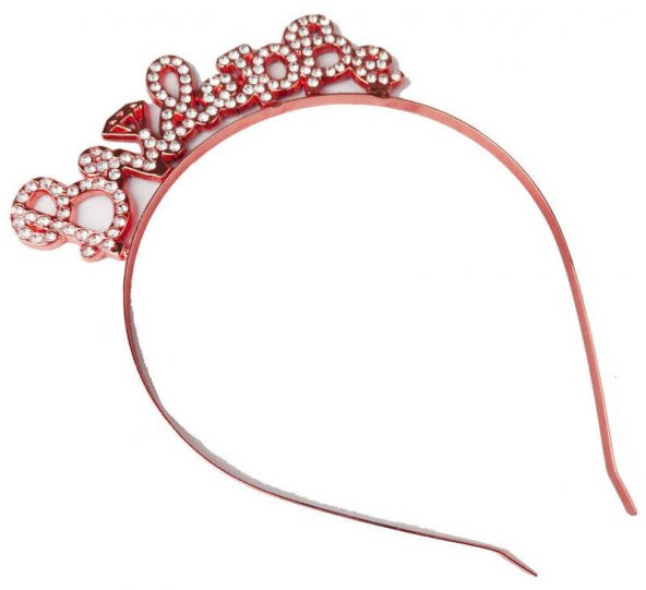 TAÇ TAŞLI BRIDE TO BE METAL ROSE 1 ADET - 4