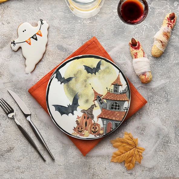 Keramika Keraart Halloween Moon Servis Tabağı 26 Cm 19947