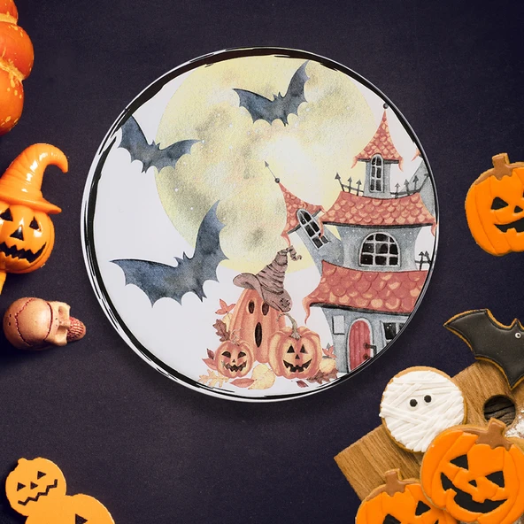 Keramika Keraart Halloween Moon Servis Tabağı 26 Cm 19947 - 2