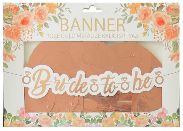 FLAMA BRIDE TO BE METALİZE ROSEGOLD 1 SET - 1