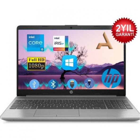 Hp 250 G8 I5-1135G7 16GB SSD 512GB SSD 853U8ES082 W11PRO 15.6 Full Hd Taşınabilir Bilgisayar