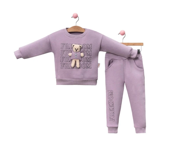 Pepelino Kids 5358 Freedoom Baskılı Ayıcıklı Üç İp Takım