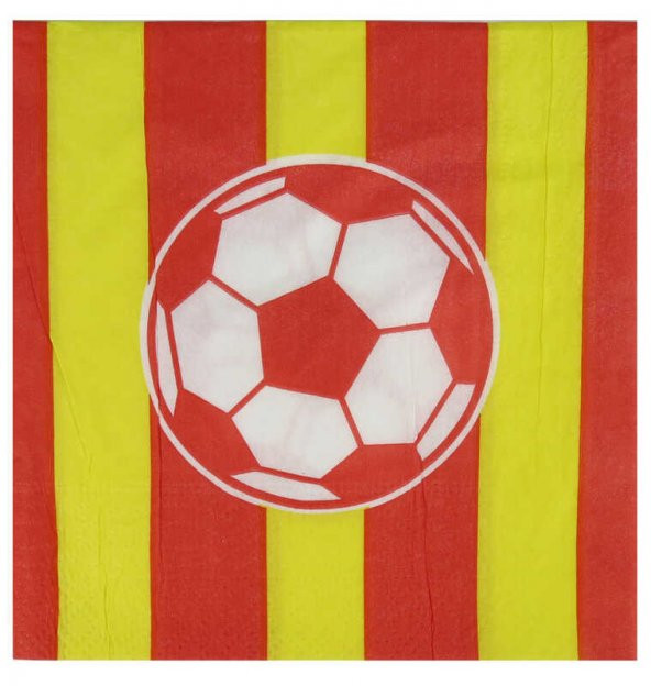 PEÇETE ÇİZGİLİ SARI KIRMIZI 20 ADET ürün görseli