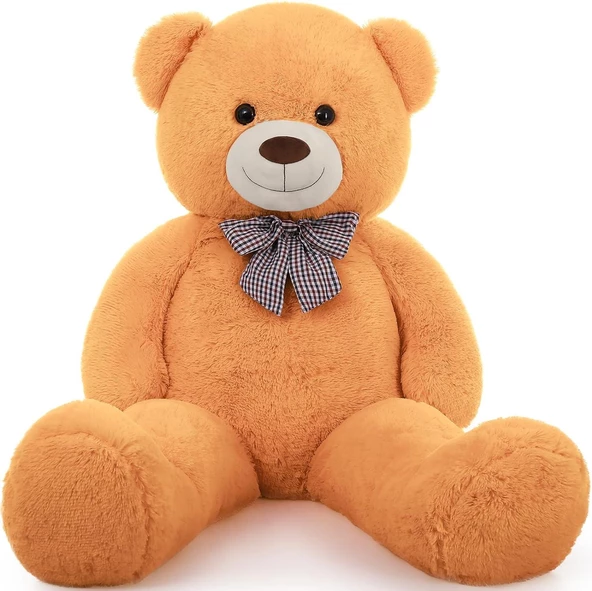 80 cm Papyonlu Peluş Ayıcık - % 100 YERLİ ÜRÜN - 11