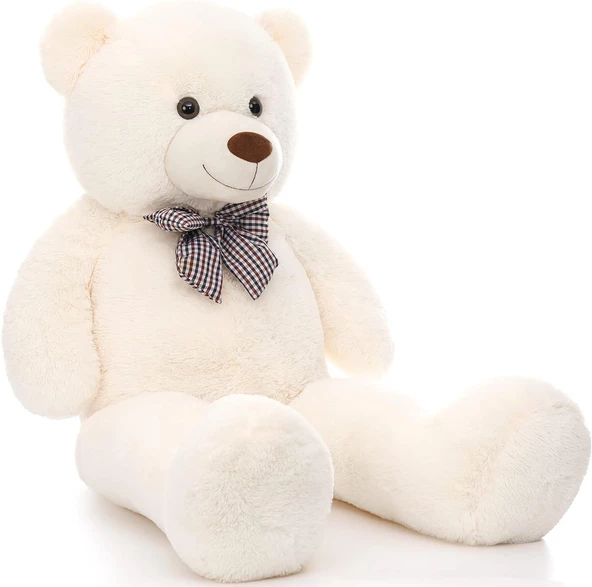 80 cm Papyonlu Peluş Ayıcık - % 100 YERLİ ÜRÜN - 6