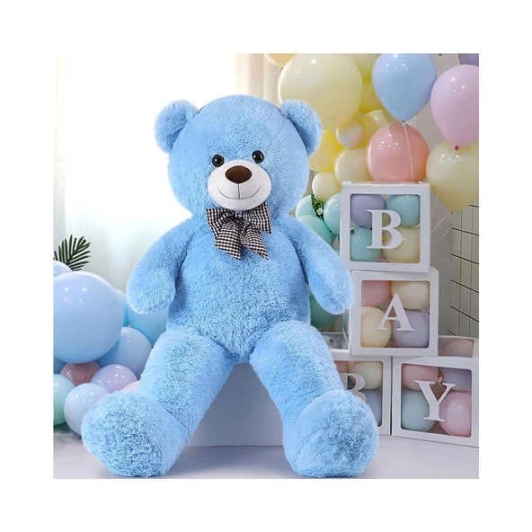 80 cm Papyonlu Peluş Ayıcık - % 100 YERLİ ÜRÜN