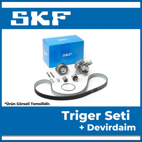 SKF VW Polo VI 1.6 TDi Triger Seti Devirdaimli (Sensörlü) 2017-2021