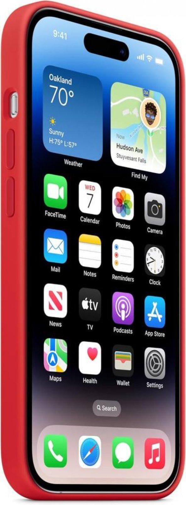 iPhone 14 Pro için MagSafe özellikli Silikon Kılıf - (PRODUCT)RED Outlet - 3