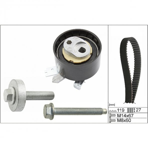 İna Dacia Dokker 1.5 dCi Euro5 Triger Seti 2012-2015 - Resim 2