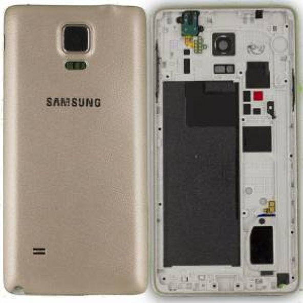Samsung Galaxy Note 4 SM-N910 Kasa Kapak Gold - 2