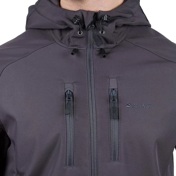 Alpinist Peak Softshell Erkek Outdoor Mont Antrasit (500401) - 6