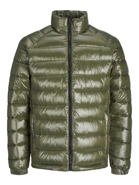 JACK JONES Erkek Rüzgar Geçirmez Parlak Puffer Mont 12241629
