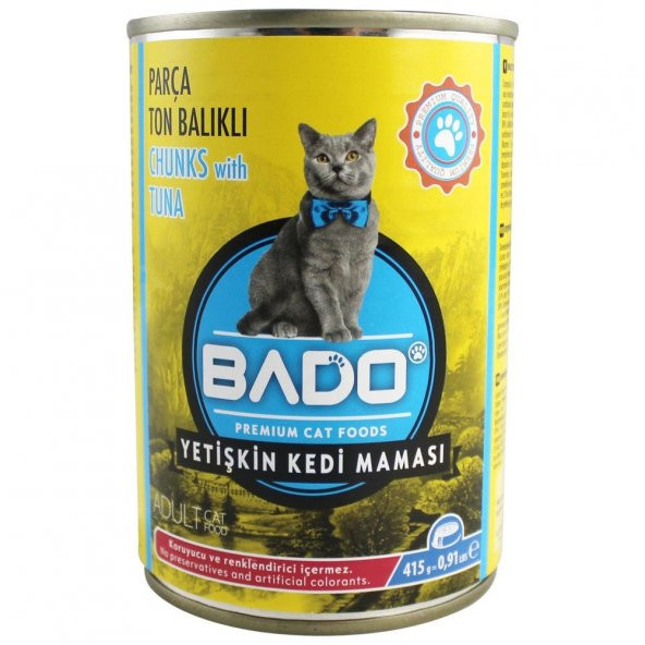 Bado Kedi Yetişkin Yaş Mama Ton Balıklı 415 gr