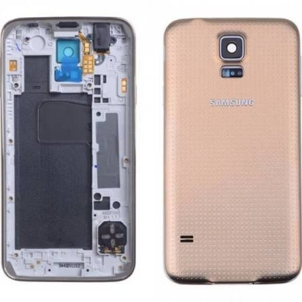 Samsung Galaxy S5 Kasa Kapak Gold - 1