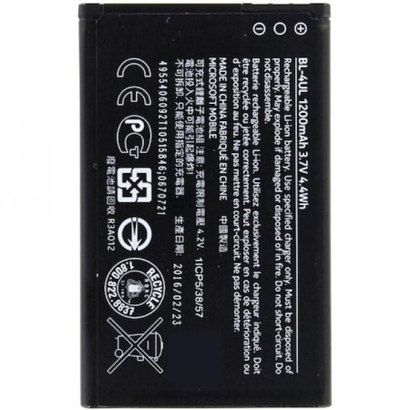 Nokia Asha 225 (BL-4UL) Batarya Pil 1200 mAh