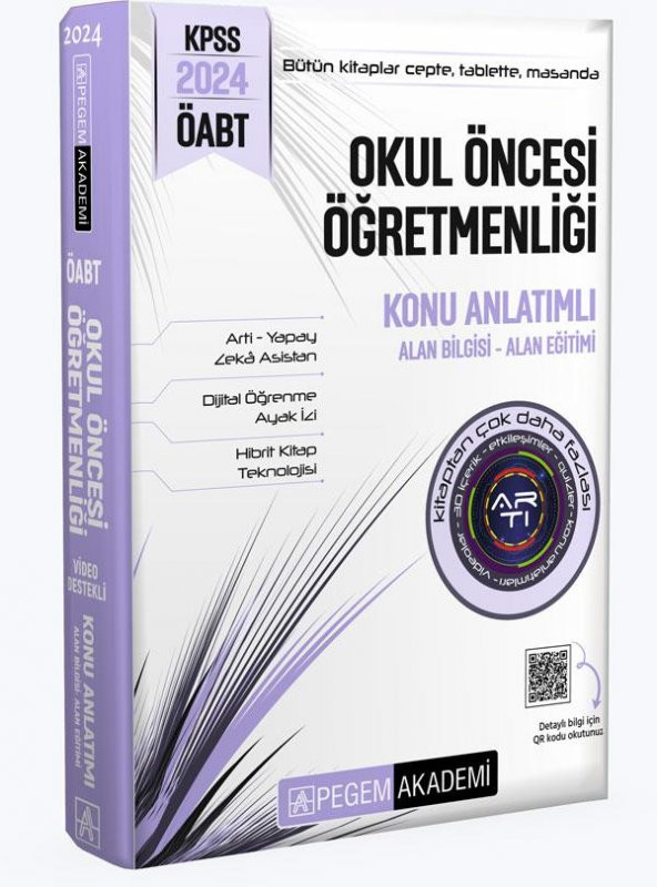 2024 KPSS ÖABT Okul Öncesi Öğretmenliği Konu Anlatımlı Pegem Yayınları