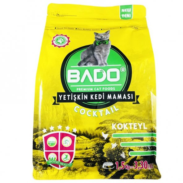 Bado Yetişkin Kedi Maması Kokteyl 1,5 kg